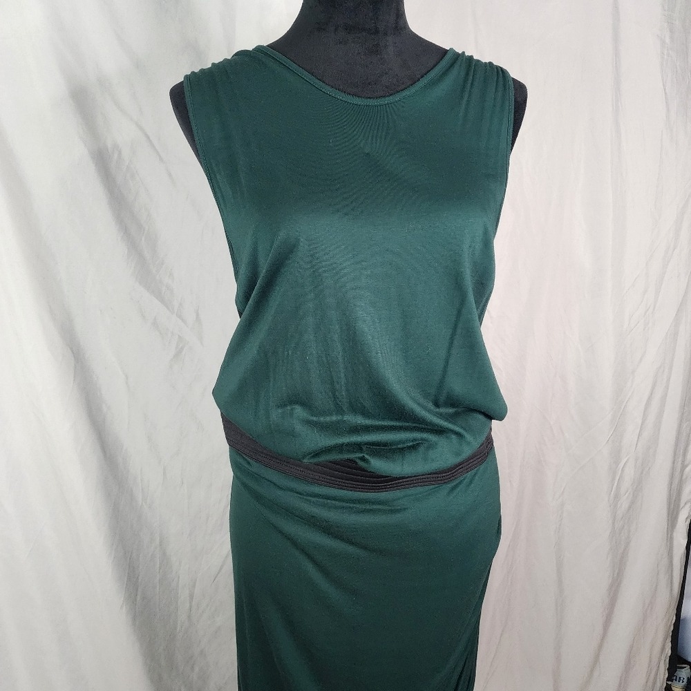 New!!! MANGO Size 10 Lightweight‎ Viscose Blouson Tulip Hem Shirred Lined Dress - Picture 10 of 16